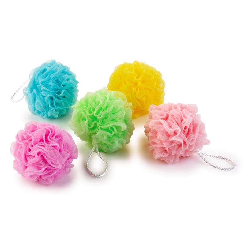 Горячая продажа оптовая супер мягкая отшелушивающая баня Loofah Sponge Body Puff TJ207